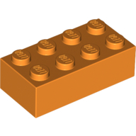 Brick 2X4 - Bright Orange