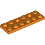 Plate 2X6 - Bright Orange