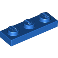 Plate 1X3 - Bright Blue