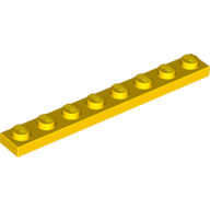 Plate 1X8 - Bright Yellow