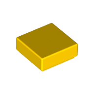Flat Tile 1X1 - Bright Yellow