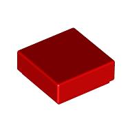 Flat Tile 1X1 - Bright Red