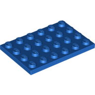 Plate 4X6 - Bright Blue