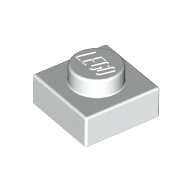 Plate 1X1 - White
