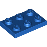 Plate 2X3 - Bright Blue