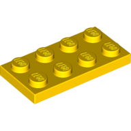 Plate 2X4 - Bright Yellow