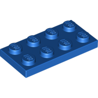 Plate 2X4 - Bright Blue