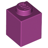 Brick 1X1 - Bright Reddish Violet