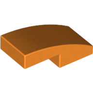 Plate W. Bow 1X2X2/3 - Bright Orange
