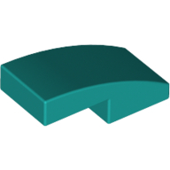 Plate W. Bow 1X2X2/3 - Bright Bluish Green