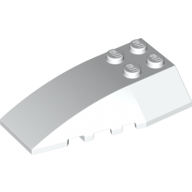 Brick 4X6 W/Bow/Angle - White