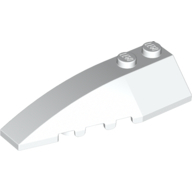Left Shell 2X6 W/Bow/Angle - White