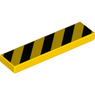 Flat Tile 1X4, No. 158 - Bright Yellow