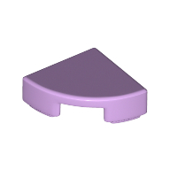 1/4 Circle Tile 1X1 - Lavender