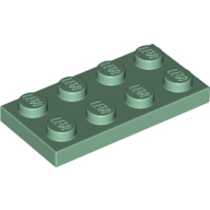 Plate 2X4 - Sand Green