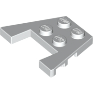 Plate 3X4 W/Angles - White