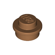Plate 1X1 Round - Medium Nougat