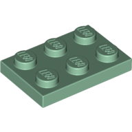 Plate 2X3 - Sand Green