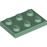 Plate 2X3 - Sand Green