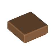 Flat Tile 1X1 - Medium Nougat