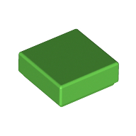 Flat Tile 1X1 - Bright Green