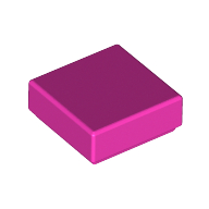Flat Tile 1X1 - Bright Purple