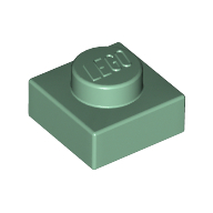 Plate 1X1 - Sand Green