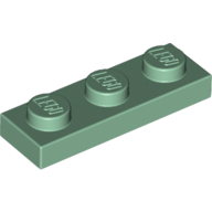 Plate 1X3 - Sand Green