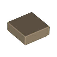 Flat Tile 1X1 - Sand Yellow