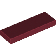 Flat Tile 1X3 - Dark Red