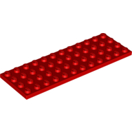 Plate 4X12 - Bright Red