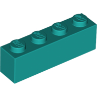 Brick 1X4 - Bright Bluish Green