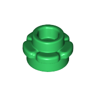 Flower 1X1 - Dark Green