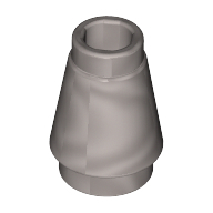Nose Cone Small 1X1 - Silver Metallic