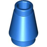 Nose Cone Small 1X1 - Bright Blue