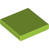 Flat Tile 2X2 - Bright Yellowish Green