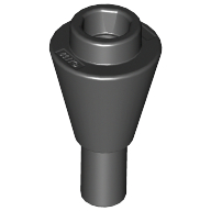 Cone 1X1 Invertede W. Shaft - Black