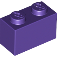 Brick 1X2 - Medium Lilac