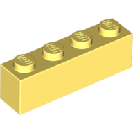 Brick 1X4 - Cool Yellow