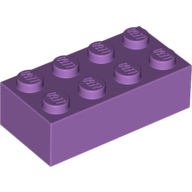 Brick 2X4 - Medium Lavender