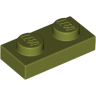 Plate 1X2 - Olive Green