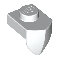 Plade 1X1 M. 1 Lod. Tand - White