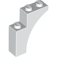 Brick With Bow 1X3X3 - White