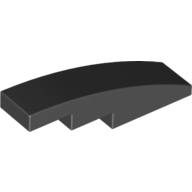 Brick With Bow 1X4 - Black