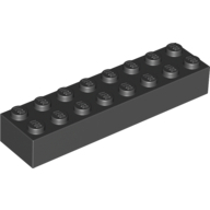 Brick 2X8 - Black