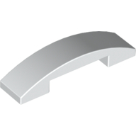 Plate W. Bow 1X4X2/3 - White
