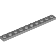 Plate 1X10 - Medium Stone Grey