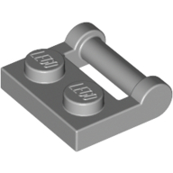 Plate 1X2 W. Stick 3.18 - Medium Stone Grey