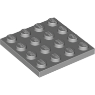 Plate 4X4 - Medium Stone Grey