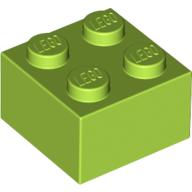 Brick 2X2 - Bright Yellowish Green